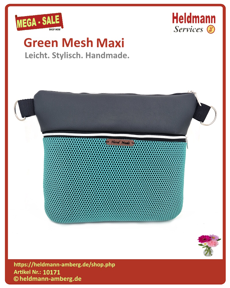 10171 Green Mesh Maxi Vorderseite