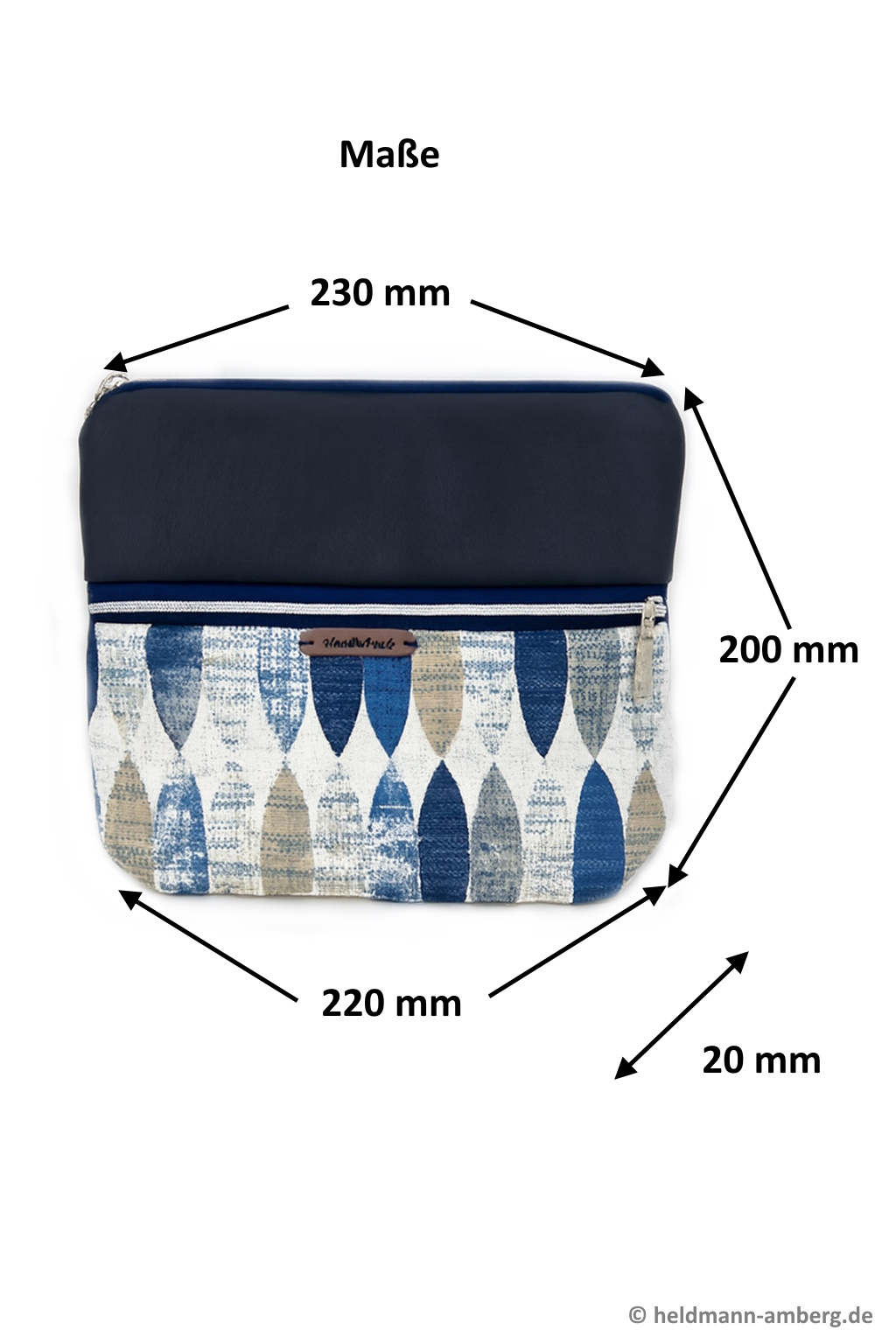 10073 Blaublatt Crossbody Chic Maße